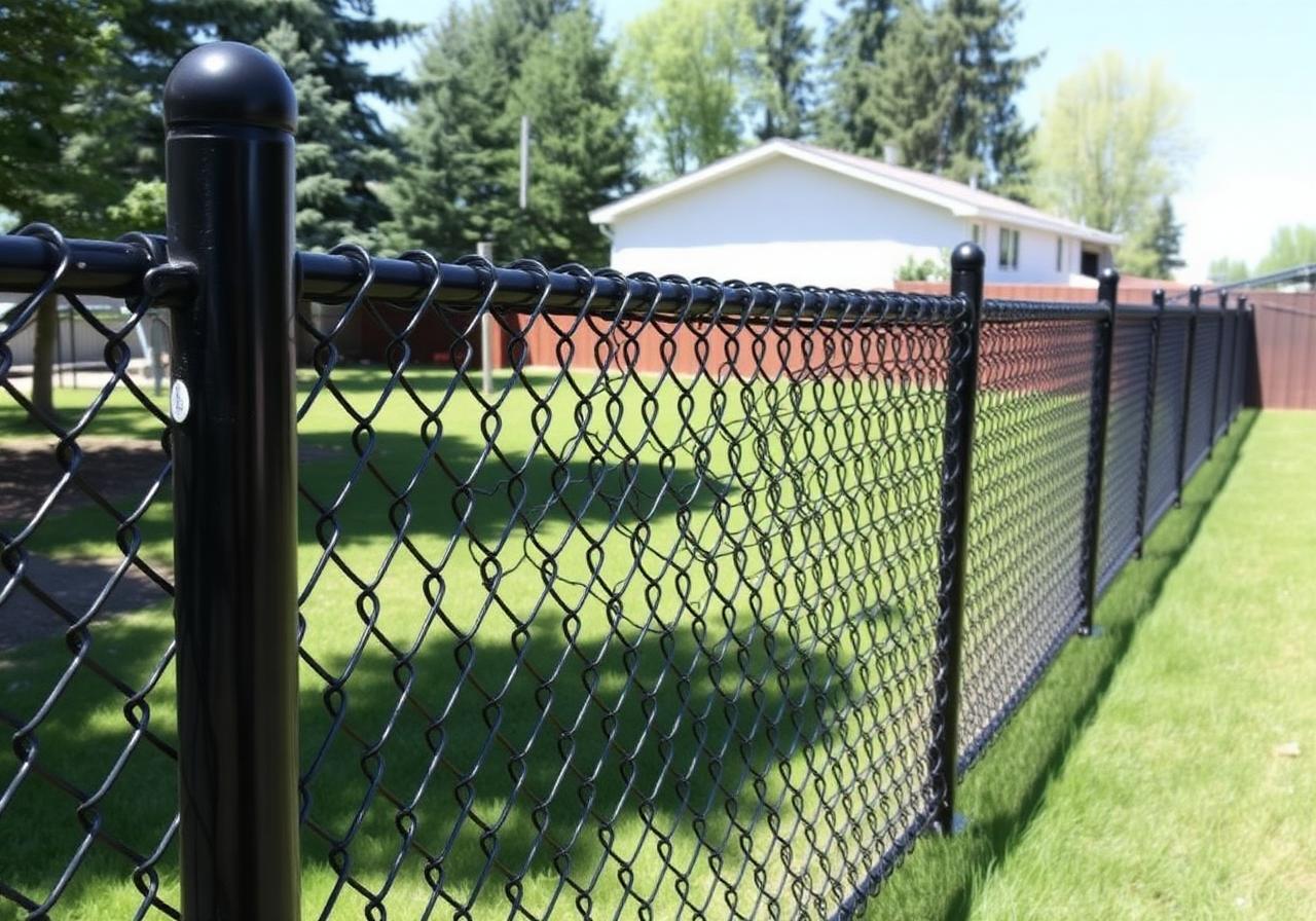 Fence installation in central Alberta