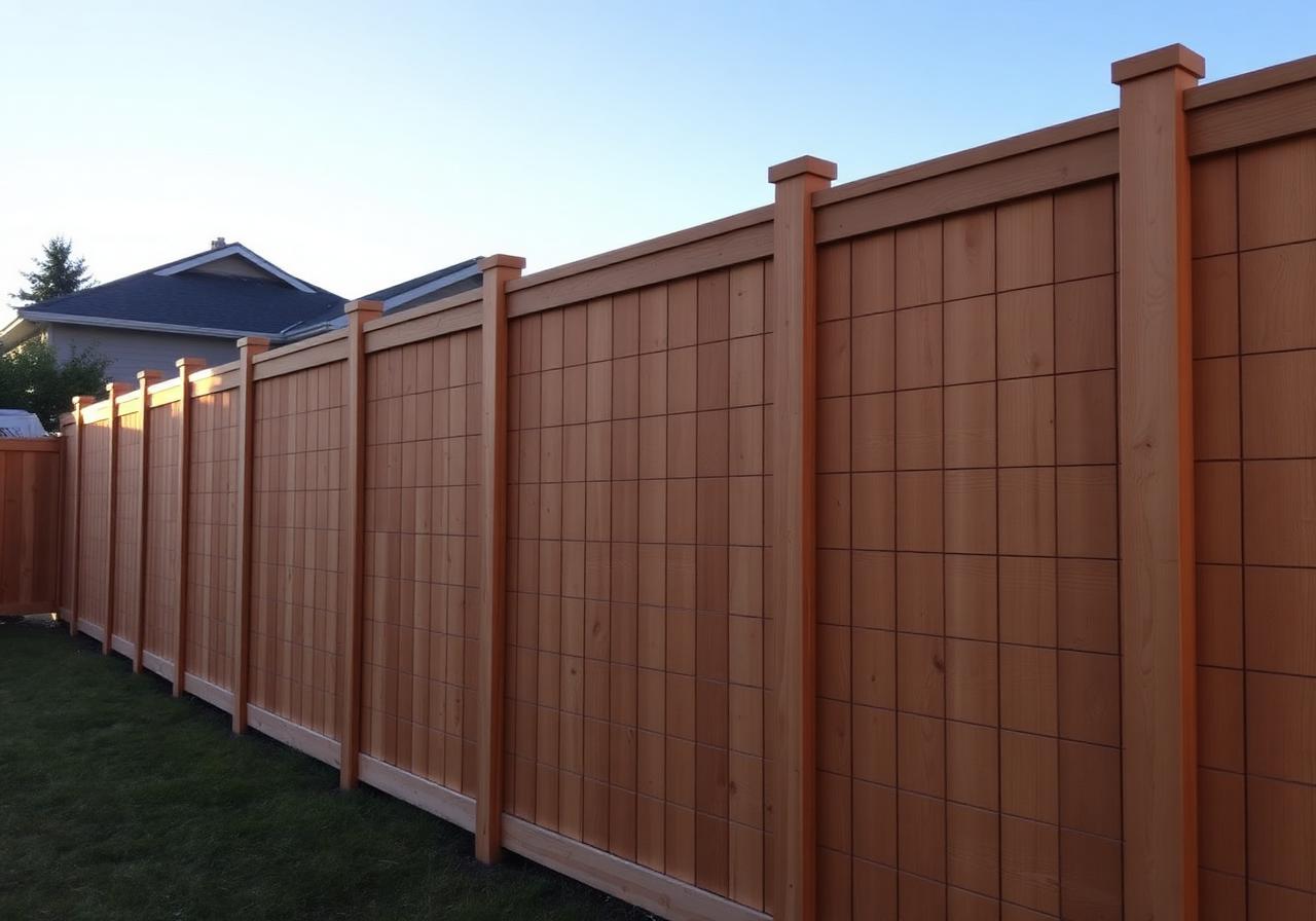 Fence installation in central Alberta